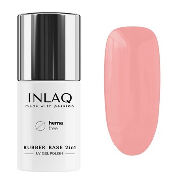 INLAQ Rubber Base Baza Kauczukowa Cover Salmon HEMA Free - Budująca