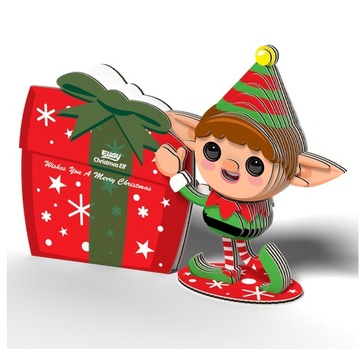 3D пазл Пазл Эльф - Эко творческий набор для детей 6 лет+, Eugy