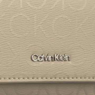 Portfel Damski Calvin Klein Must Small Trifold K60K611931 Beżowy