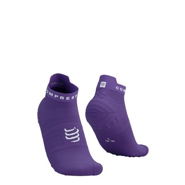 Skarpety - Compressport Pro Racing Socks v4.0 Run Low Lilac/White r.45-48