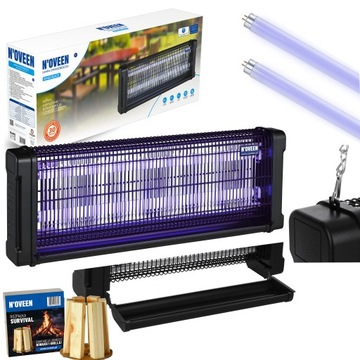 LAMPA OWADOBÓJCZA SKUTECZNA WABIK ŁAPKA 40W DO 350m2 KOMARY MUCHY OWADY