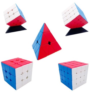 ORYGINALNA KOSTKA 3x3 + 4x4 + Piramida SZYBKA WYREGULOWANA PROFESJONALNA