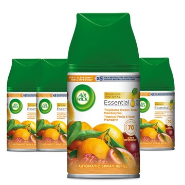Air Wick Freshmatic wkład Tropikalne Owoce i Słodka Mandarynka 4x250ml