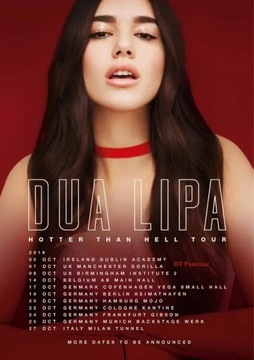 Plakat na płótnie Piosenkarka Pop Dua_Lipa plakat