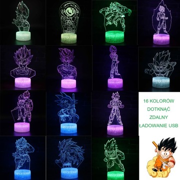 3D LED USB ночник в подарок - единорог №73