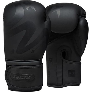 RĘKAWICE BOKSERSKIE SPARINGOWE F15 MATOWE CZARNE BOKS NA WOREK RDX 12 OZ