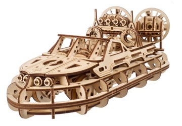 Puzzle Mechaniczne 3D Drewniane Poduszkowiec Ratunkowy uGEARS Premium