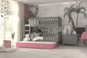 Двухъярусная кровать 200x90 + матрасы KUBUŚ для 3 человек