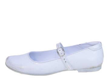 EMEL Baleriny 2331S-1 36 baleriny z białej skóry