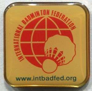 Значок Международной федерации бадминтона