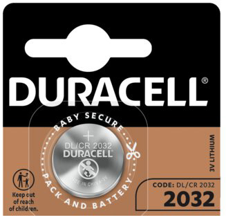 2X BATERIA litowa DURACELL CR2032 3V 2032