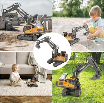 KOPARKA ZDALNIE STEROWANA BŁYSK OBRÓT O 360° WYSOKA JAKOŚĆ 1200 MAH