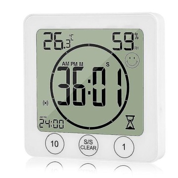 Cyfrowy wyświetlacz Łazienka Termometr Higrometr Trzy w jednym Timer