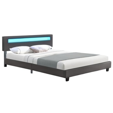КРОВАТЬ С МЯГКОЙ ОБИВКОЙ 180/200 AVENTA + КАРКАС + LED