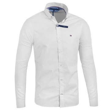 Tommy Hilfiger koszula męska Core slim fit Promocja Biała XL