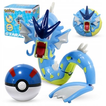 Pokeball Clip + Składana Figurka Pokemon Gyarados