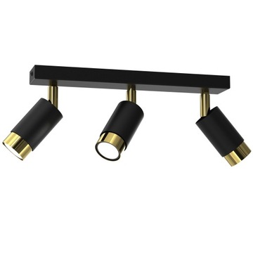 LAMPA SUFITOWA LISTWA MINI TUBY SPOT EYE ZŁOTE