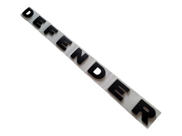 Emblemat do Land Rover napis DEFENDER Black Matte
