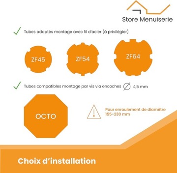 Замок Clicksur H875E с жестким прижимом для роллет - Монтаж роллет 4 шт.