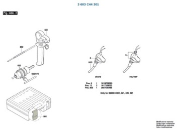 Основной корпус молотка BOSCH PBH 2000 SRE 301