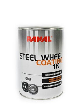 Lakier na felgi Ranal 099 Czarny Połysk 800ml