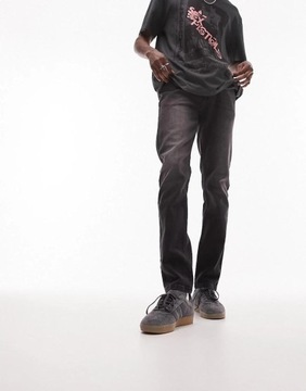 Topman fdg jeans czarne rurki spodnie W32/L32 NH8