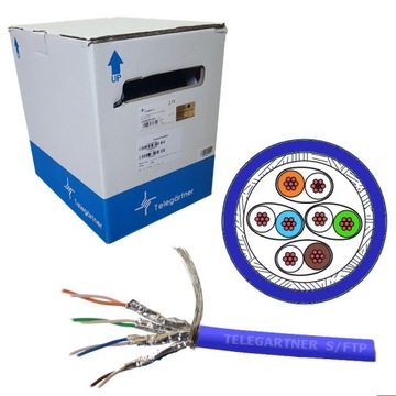Telegartner kabel do routera cat7 S/FTP blue 35m