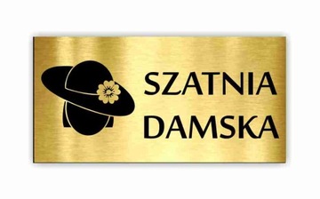 TABLICZKA na drzwi SZATNIA toaleta WC 8x6 cm 2 szt