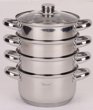 Garnek na Parę Parowar 24cm 5el. 5L INDUKCJA GAZ