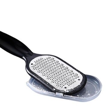 Металлический файл Grate Grater для каблуков Pumicek Scraper с ручкой черной ручкой