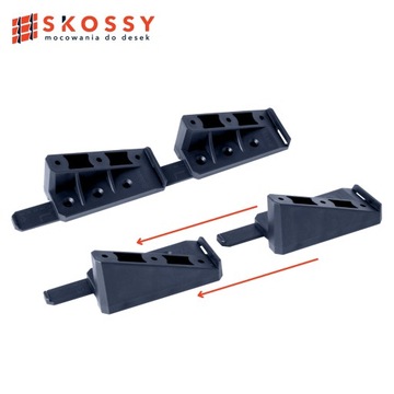 Крепление доски под углом СКОССИ к беседкам, навесам, террасам, заборам АНТРАЦИТ