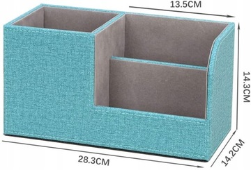 ОРГАНАЙЗЕР НАСТОЛЬНЫЙ, 3 ОТДЕЛЕНИЯ, КОЖА