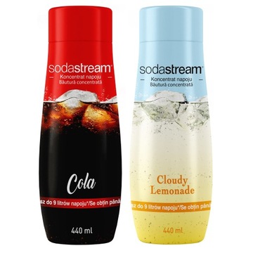 SODASTREAM Koncentrat zestaw smak COLA i LEMONIADA