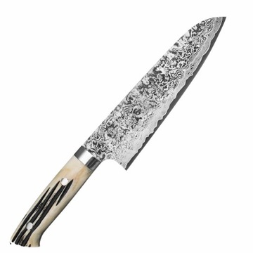 Takeshi Saji WBB Ręcznie Kuty Nóż Santoku 18cm R-2