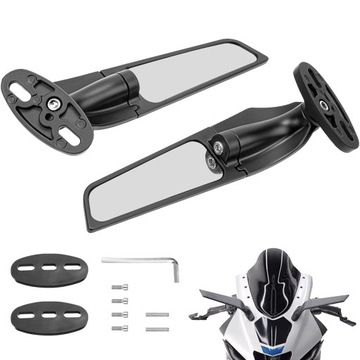 2SZT LUSTERKO LUSTERKA UNIWERSALNE SKUTER MOTOCYKL LUSTERKIEM WSTECZNYM