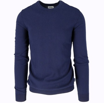 WRANGLER CREWNECK KNIT LEKKI SWETER Z WEŁNĄ - 4XL
