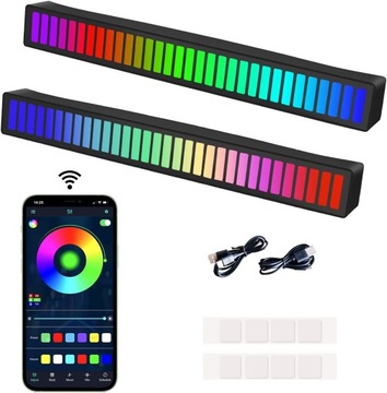 СВЕТОВАЯ ПАНЕЛЬ RGB СВЕТОДИОДНАЯ ЛЕНТА МИГАЮЩАЯ МУЗЫКА РИТМ СВЕТОДИОДНАЯ ПАНЕЛЬ МИГАЮЩАЯ ЗВУКОВАЯ ПАНЕЛЬ WOW