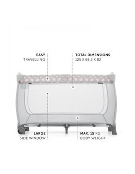 Кровать Hauck Sleep n Play Center Nordic Grey