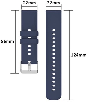 OPASKA PASEK 22mm UNIWERSALNY do ZEGARKA SMARTWATCH SAMSUNG HUAWEI XIAOMI