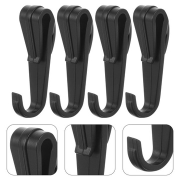 ЗАЖИМ ДЛЯ ШЛЕМА БЕЗОПАСНОСТИ, ЧЕРНЫЙ, РЕВЕРСИВНЫЙ КРЮК