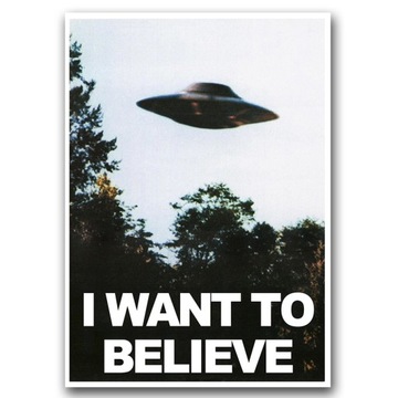 Dekor Plakat Archiwum X I want to believe A2