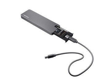 Obudowa na dysk SSD Natec Rhino NKZ-1953 M.2 NVME USB-C 3.1 Gen 2 Aluminium