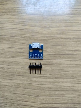 Micro USB DIP 5-контактный + адаптер с золотым контактом