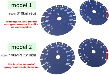 Maserati Quattroporte 6 zamiennik z MPH na km/h