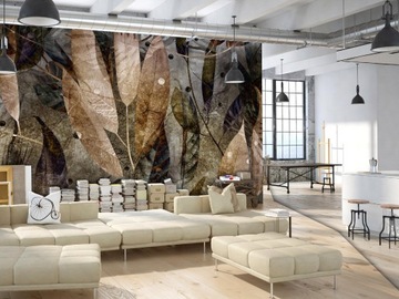 ОБОИ ТРОПИЧЕСКИЕ ЛИСТЬЯ 400x280 b-C-0877-a-a