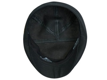 ЧЕРНАЯ ЛЬНЯНАЯ ШЛЯПА, МУЖСКАЯ КЕПКА ДЛЯ КАЖДОГО ПРИКЛЮЧЕНИЯ, СТИЛЬНАЯ И ЭЛЕГАНТНАЯ, 58СМ