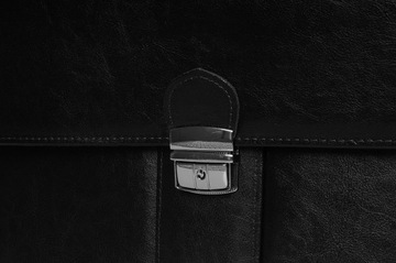 КОЖАНАЯ КОРОБКА ДЛЯ ДОКУМЕНТОВ SOLOME TH02 ЧЕРНАЯ