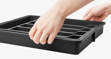 WKŁAD DO SZUFLADY NA SZTUĆCE ORGANIZER ROZSUWANY 33-57 CM BEZ BPA