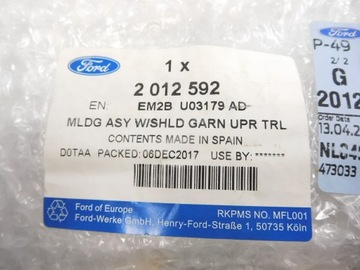 Накладка стекла левая FORD S-MAX / GALAXY 15- 2012592