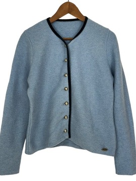 Steffner BŁĘKITNY CARDIGAN WEŁNA-M
